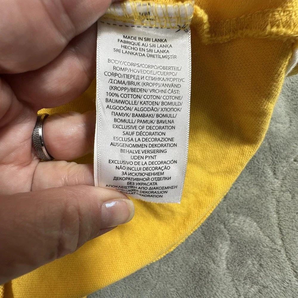 Polo Ralph Lauren Rugby Polo Shirt Men's XL Kicker Embroidered Yellow Retro Prep